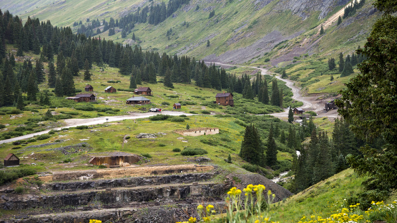Animas Forks ghost town in the San Juan mountains of Colorado