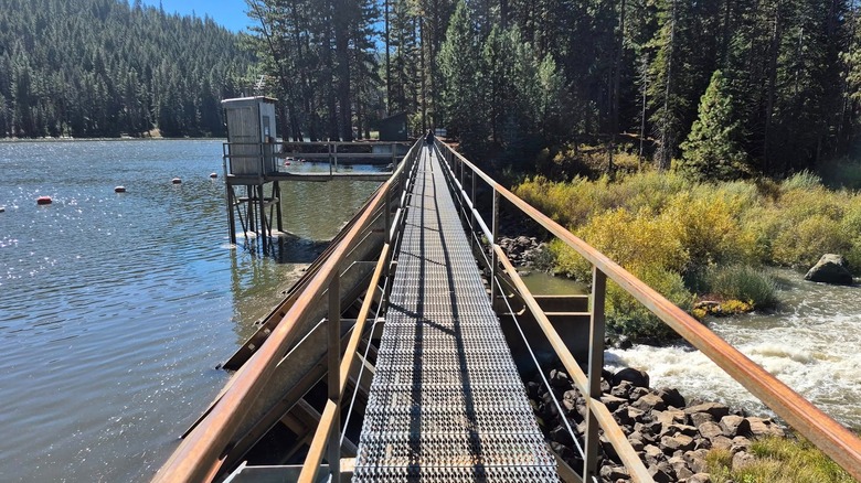 Indian Ole Dam on Mountain Meadows Reservoir near the kayak launch