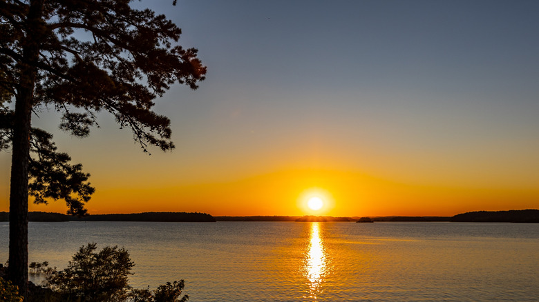 Sunset over DeGray Lake