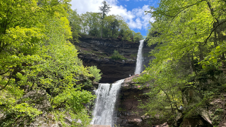 Kaaterskills Falls in the Catskills of New York during the day