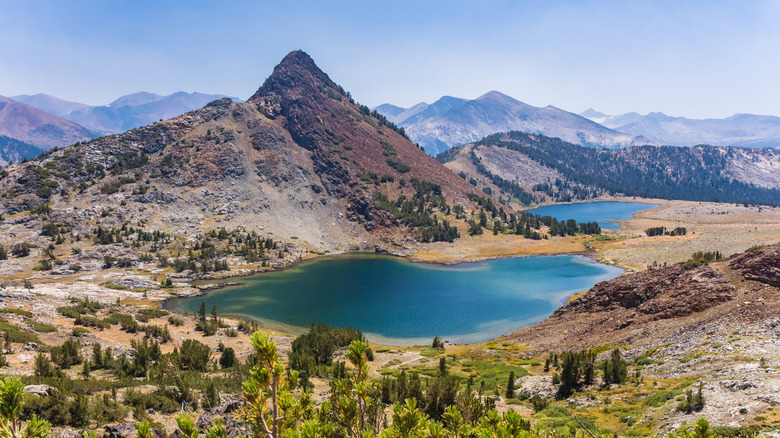Gaylor Peak and Upper Gaylor Lake in Yosemite National Park