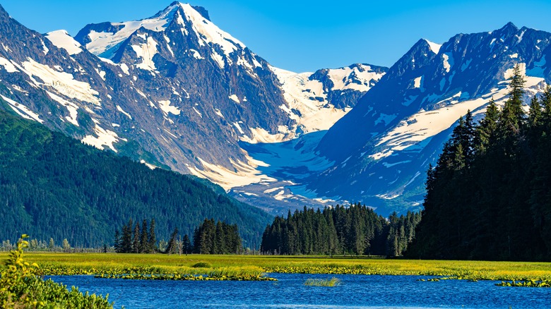 The landscape of Chugach State Park, Alaska
