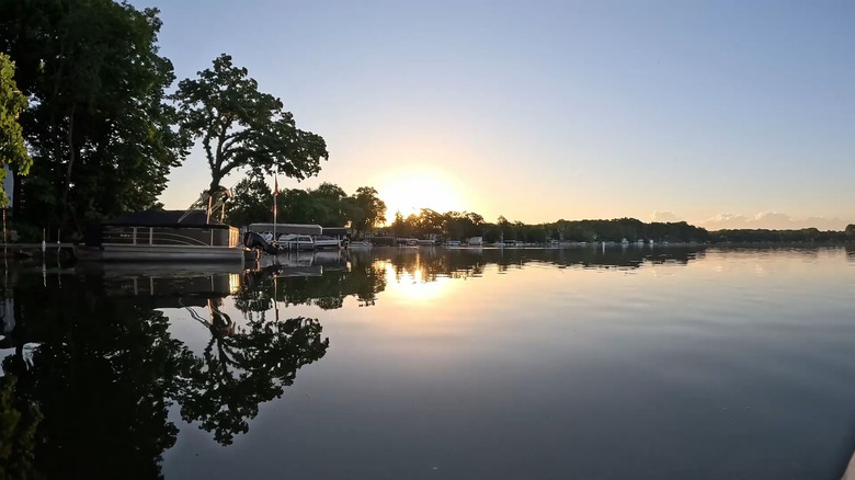 Sunrise on Browns Lake, Burlington Wisconsin