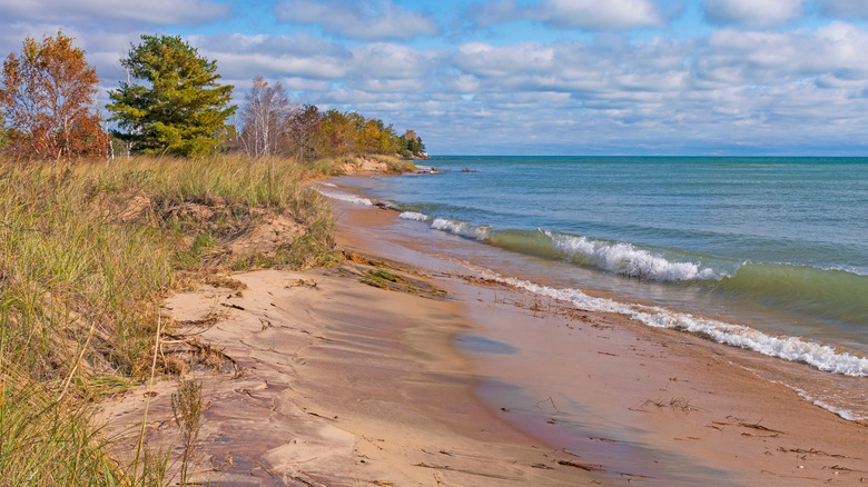 Beach at Tawas Point State Park, Michigan