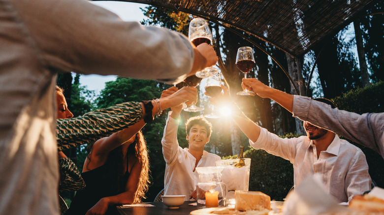 Terrace dining at La Roqqa