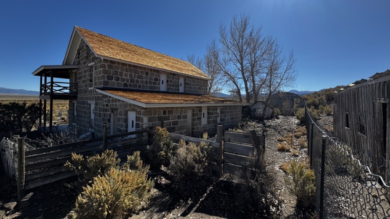 Nine Mile Ranch behind fences in Walker River State Recreation Area
