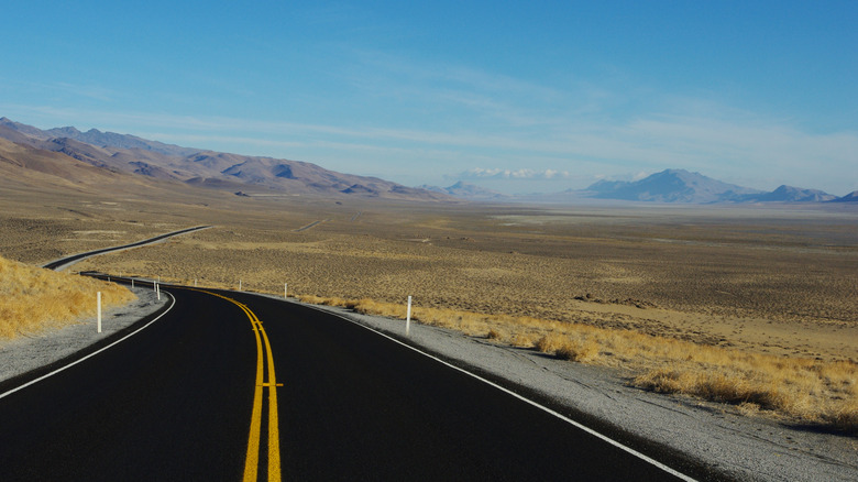 A highway in the desert