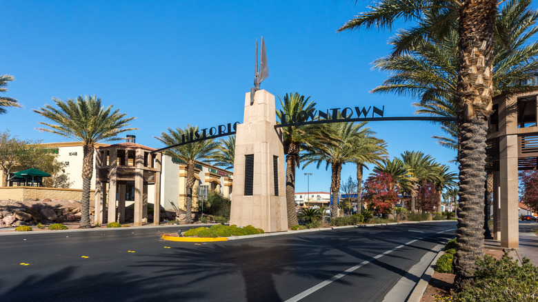 Downtown Boulder City in Nevada