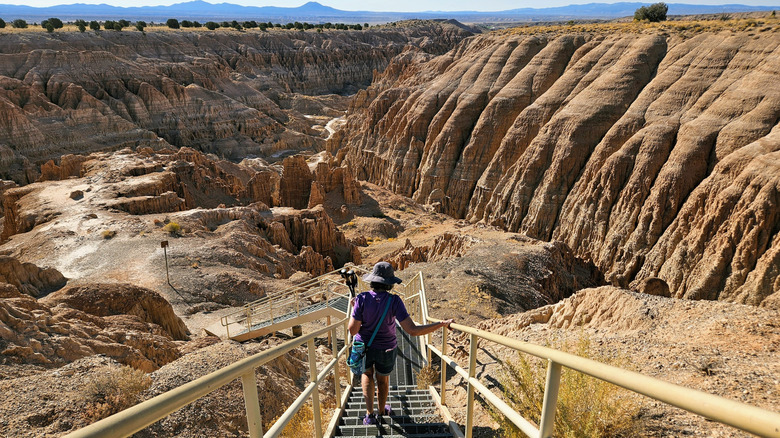 Cathedral Gorge State Park hiker