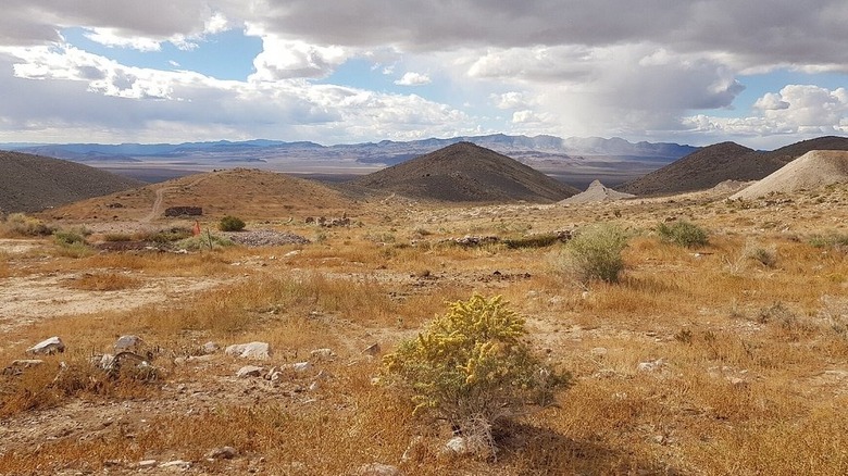 The landscape around Delamar Ghost Town