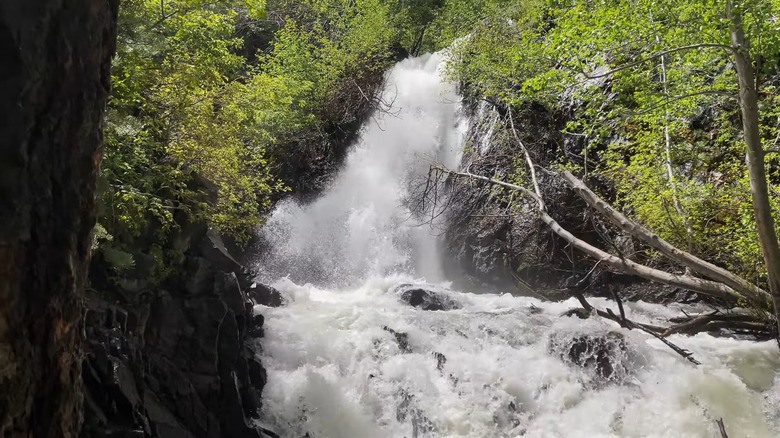 The waterfall at the end of the Hunter Creek Trail near Reno, Nevada