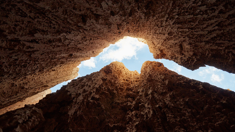 Moon cave at Cathedral Gorge State Park