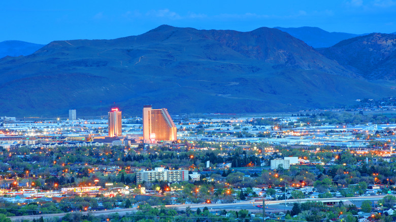 Aerial view of the city of Sparks, Nevada