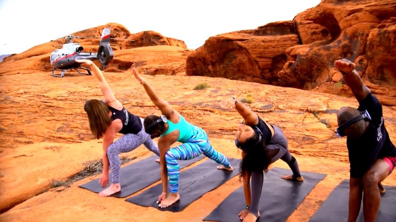 Your yoga location is only accessible by helicopter