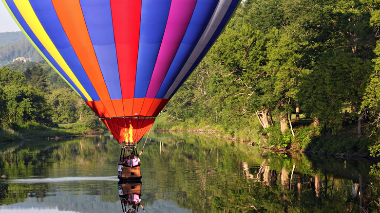 Hot air balloon in Quechee