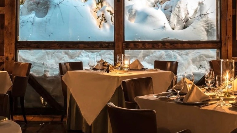 The award winning restaurant at White Barn Inn