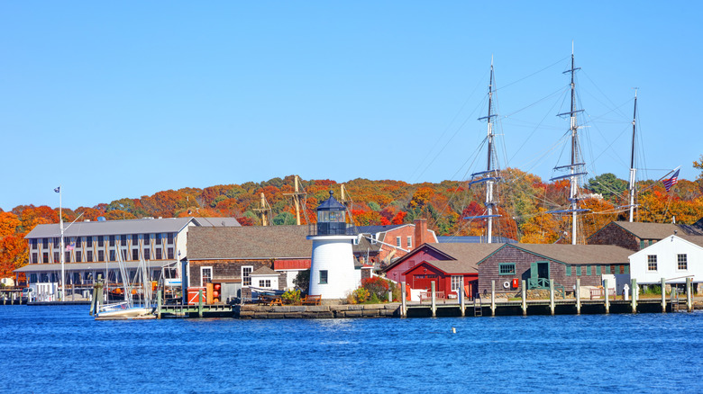 Seaside scene in Mystic, Connecticut