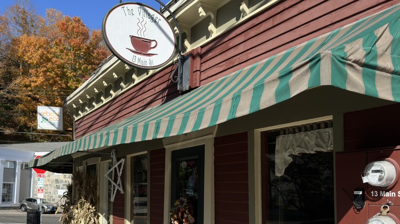 Charming coffee shop exterior in Chester, CT