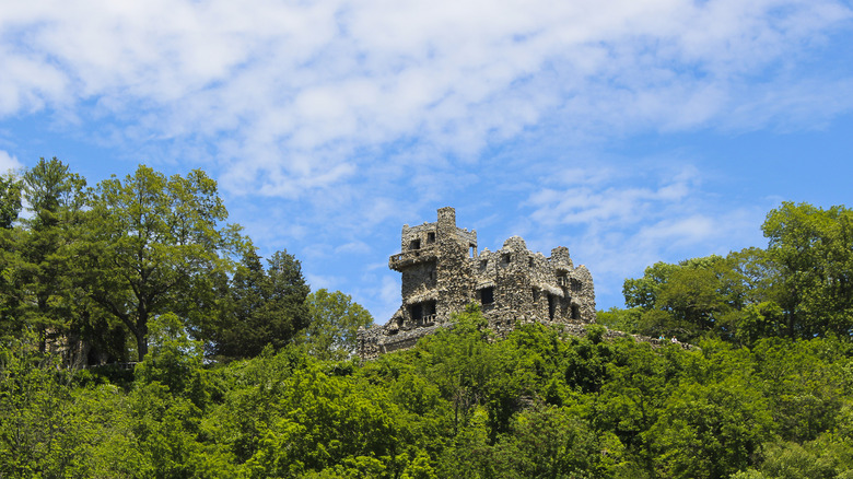 Gillette Castle viewed from the Connecticut River