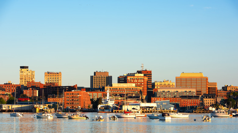 The skyline of Portland, Maine