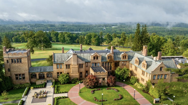 The fairytale grounds of Cranwell Mansion in Massachusetts