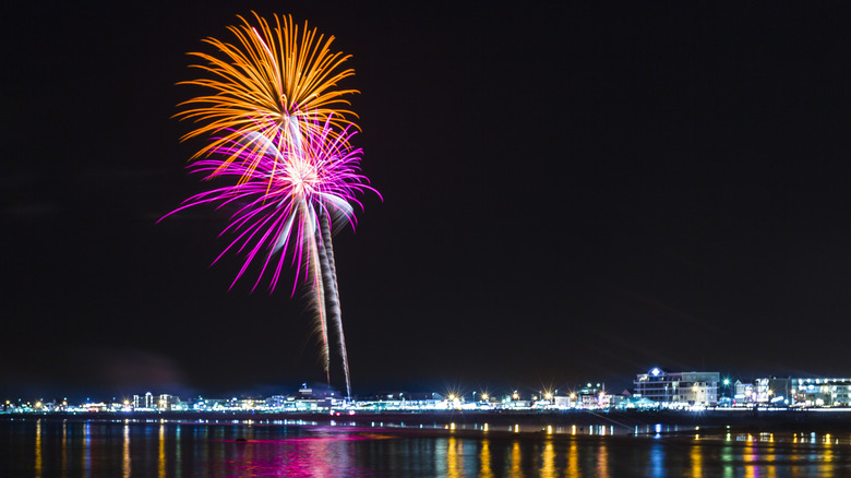 Fireworks over Hampton Beach