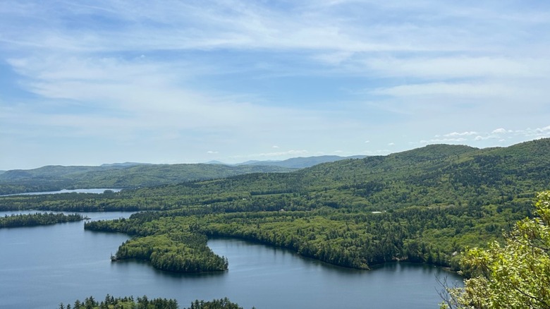 Squam Lake and surrounding landscape