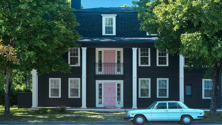 View of the facade of The Inn at Hancock