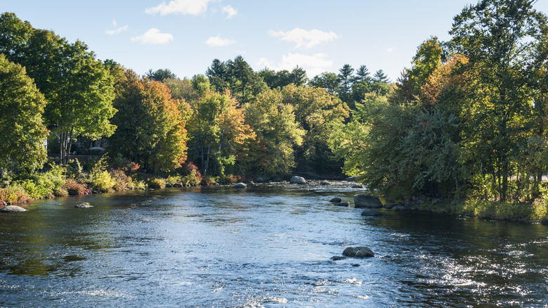 Contoocook River flowing through Henniker