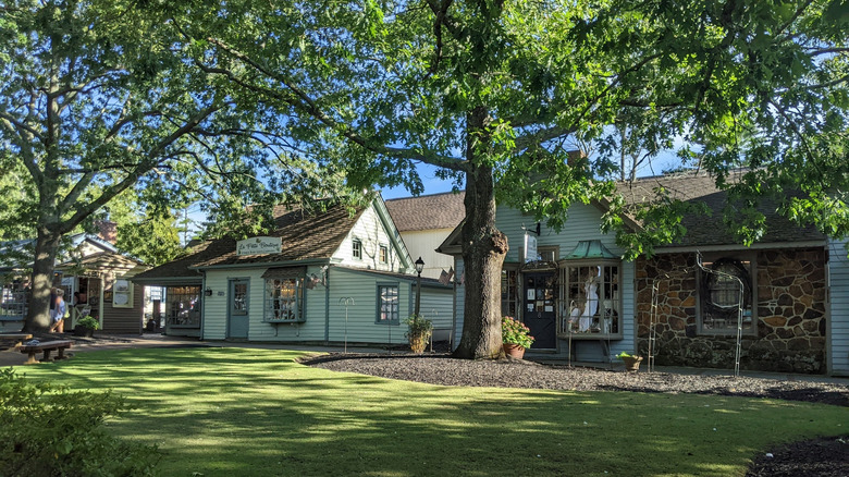Shops on the village green in Historic Smithville, New Jersey