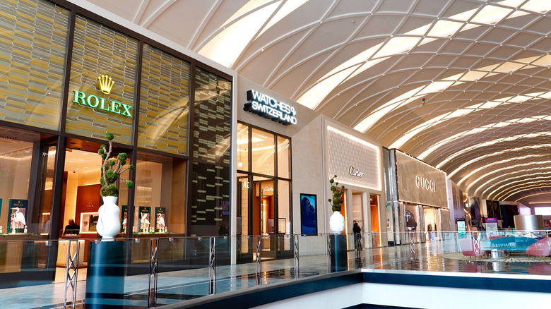 Shops in American Dream mall located in East Rutherford, New Jersey.