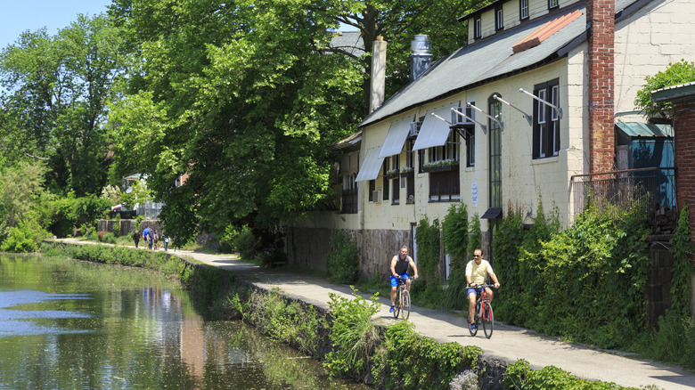 Delaware River trail in Lambertville