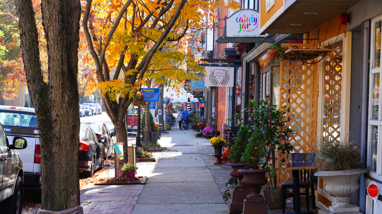 Shops on Farnsworth Avenue in Bordentown, New Jersey