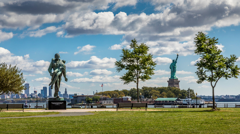 View of the Statue of Liberty from Liberty State Park in Jersey City