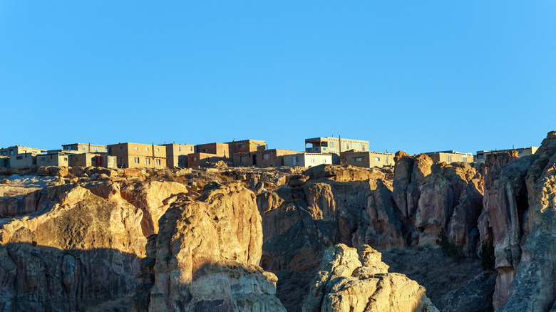 Acoma Pueblo village on top of mountains