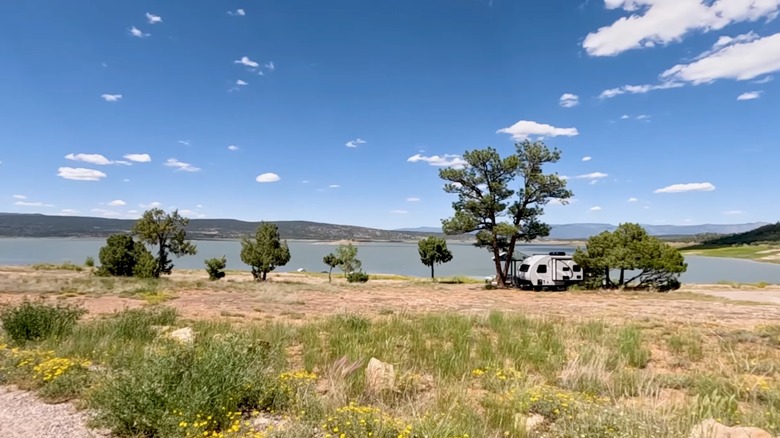 Camper at Heron Lake State Park