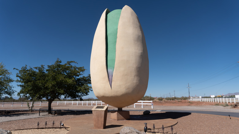 World's largest pistachio at McGinn's PistachioLand in Alamogordo, New Mexico