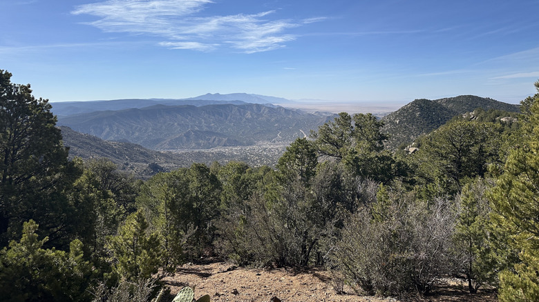 Canyon view from the Three Gun Spring Trail in Carnuel, New Mexico