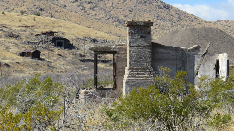 Abandoned mine in Lake Valley, New Mexico