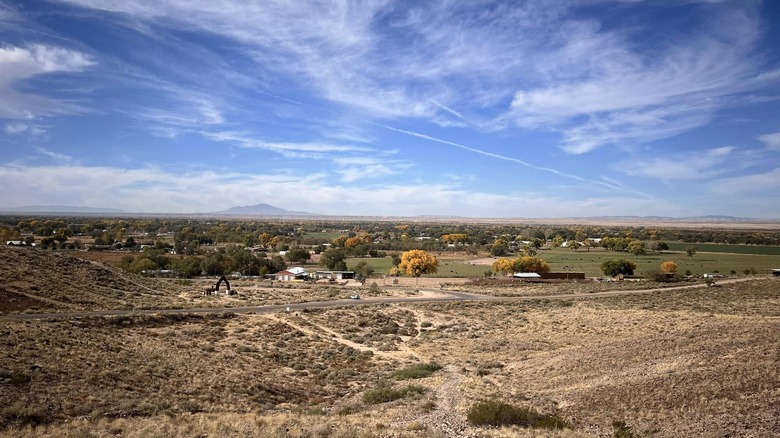View of the Rio Grande Valley from the top of Tomé Hill