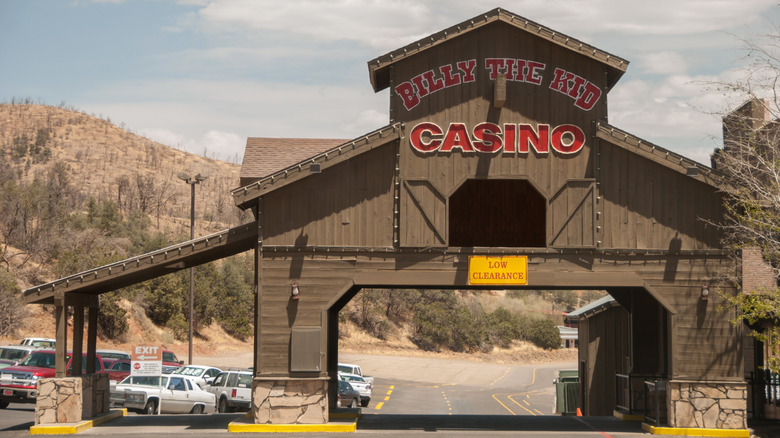 The entrance to Billy the Kid Casino, New Mexico