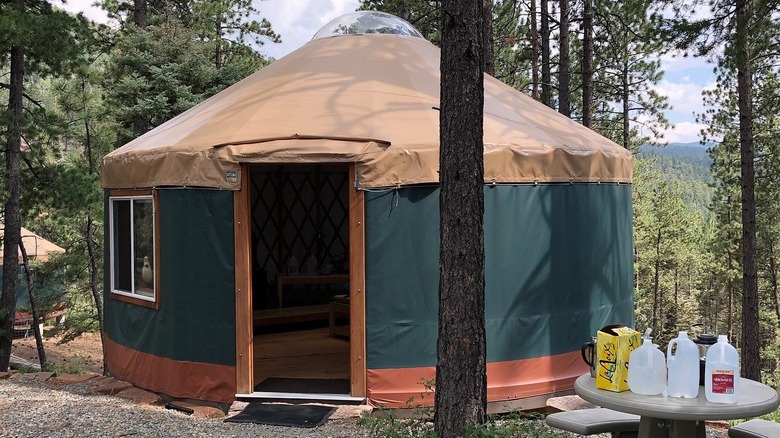 Yurt at Hyde Memorial State Park, New Mexico