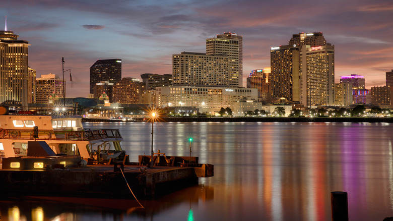 Ferry on the Mississippi River, New Orleans