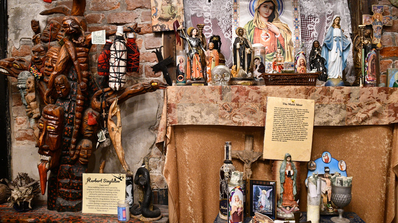 A Display at the New Orleans Historic Voodoo Museum
