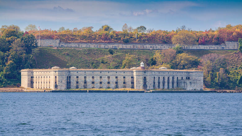 A view of Fort Wadsworth from the water