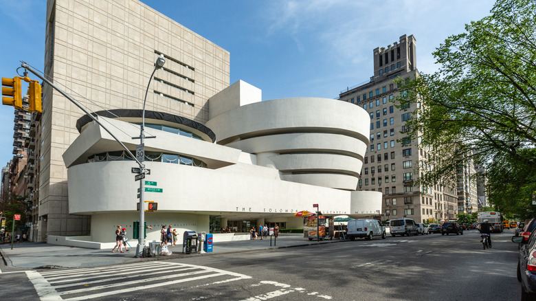 The Guggenheim Museum and surrounding block in Upper East Side, Manhattan