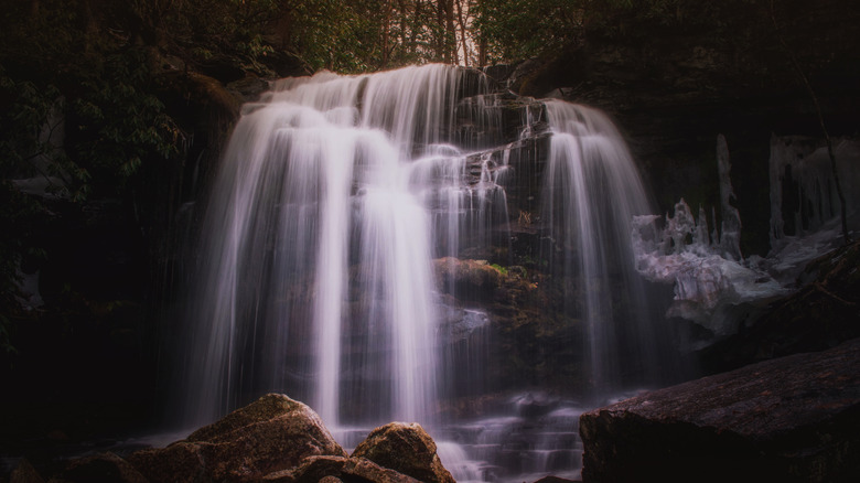 Mullet Falls in New York's Neversink River Unique Area in the Catskill Mountains