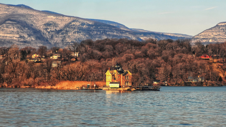 Lighthouse in Saugerties, New York on the Hudson River