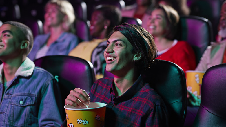 Happy audience watching a show