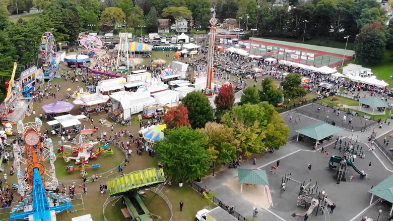 The Long Island Fall Festival from above